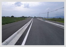 画像：市道伊賀屋野中線道路改良工事