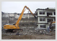 画像：佐賀病院宿舎解体工事