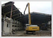 画像：佐賀病院宿舎解体工事