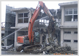 画像：鹿島警察署旧庁舎解体工事